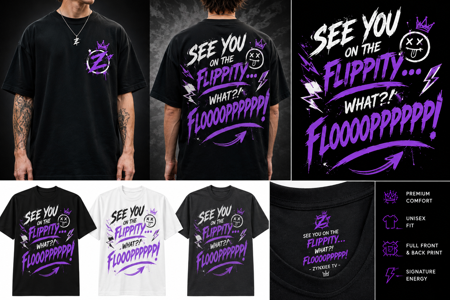 Flippity tee details